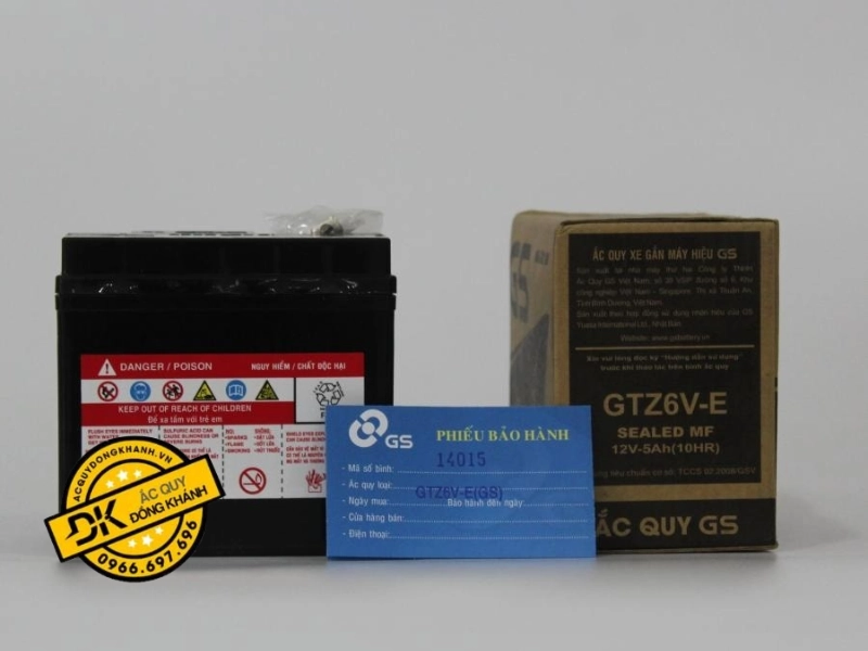 Bình ắc quy GS GTZ6V-MF