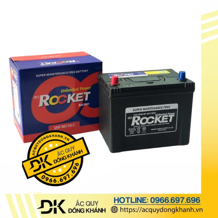 Ắc Quy Rocket SMF NX110-5 12V 70AH