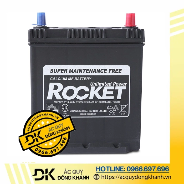 Ắc Quy ROCKET 12V 35AH SMF NS40ZL 