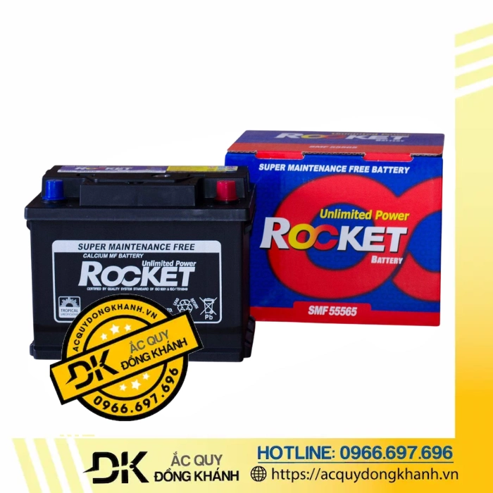 Ắc quy ROCKET SMF 55565 12V 55AH Ắc quy ROCKET SMF 55565 12V 55AH