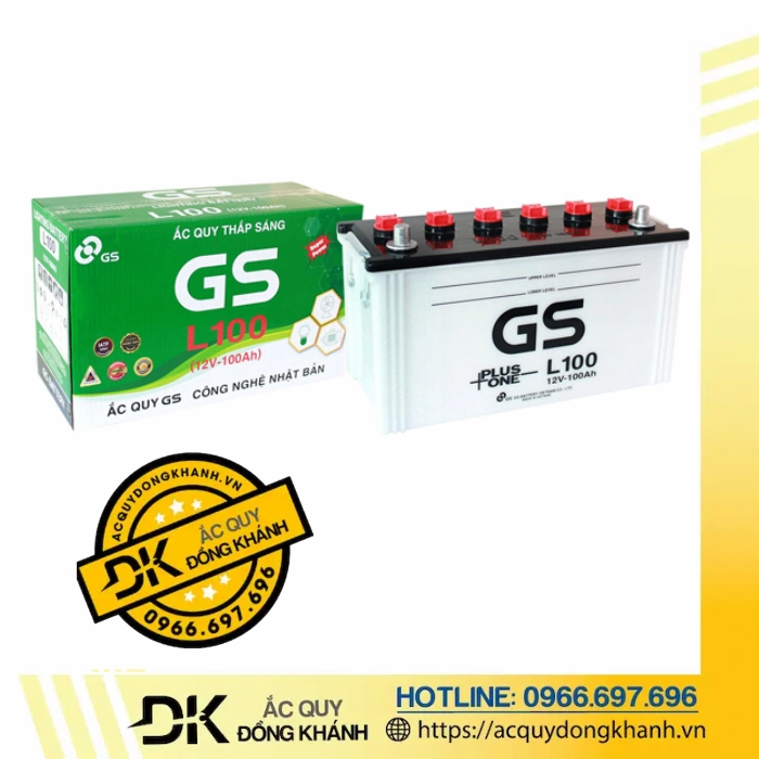 Ắc Quy GS 100Ah L100 12V Ắc Quy GS 100Ah L100 12V