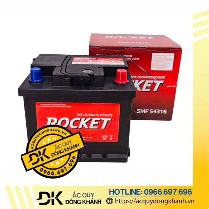 Ắc Quy ROCKET SMF 54316 12V 43AH Ắc Quy ROCKET SMF 54316 12V 43AH