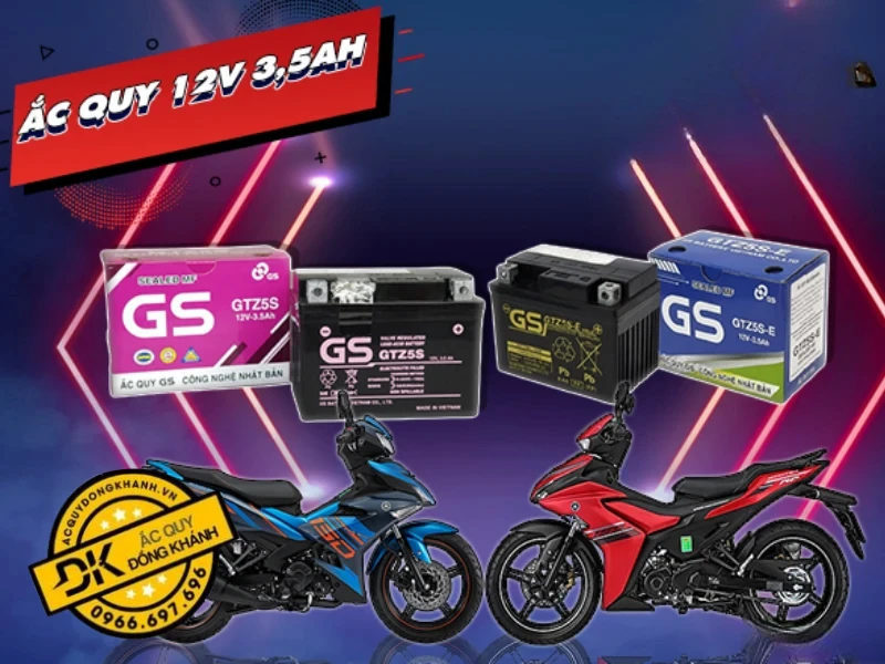 Ắc Quy GS GTZ5S MF 12V 3,5Ah