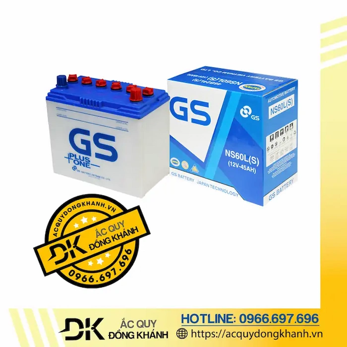 Ắc Quy GS NS60LS 12V 45Ah Ắc Quy GS NS60LS 12V 45Ah