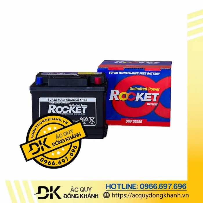Ắc quy ROCKET SMF 55565 12V 55AH Ắc quy ROCKET SMF 55565 12V 55AH