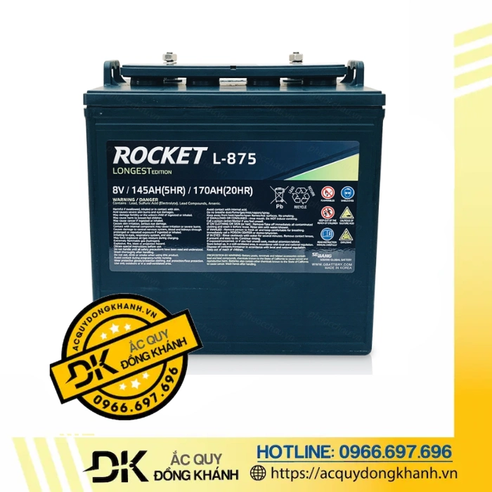 Ắc Quy ROCKET L 875 8V 170AH