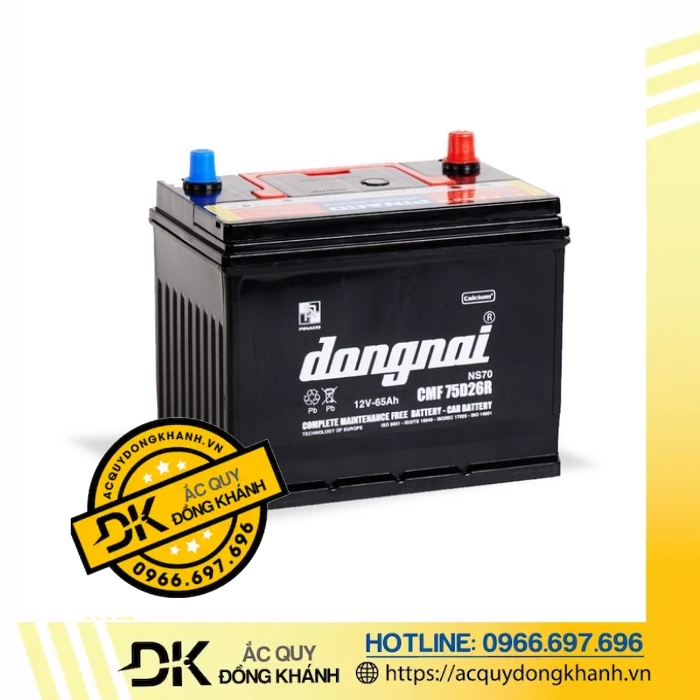 Ắc Quy Đồng Nai CMF 75D26R 12V 65AH