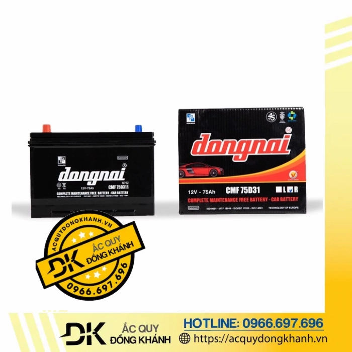 Ắc Quy Đồng Nai CMF 75D31R 12V - 75AH