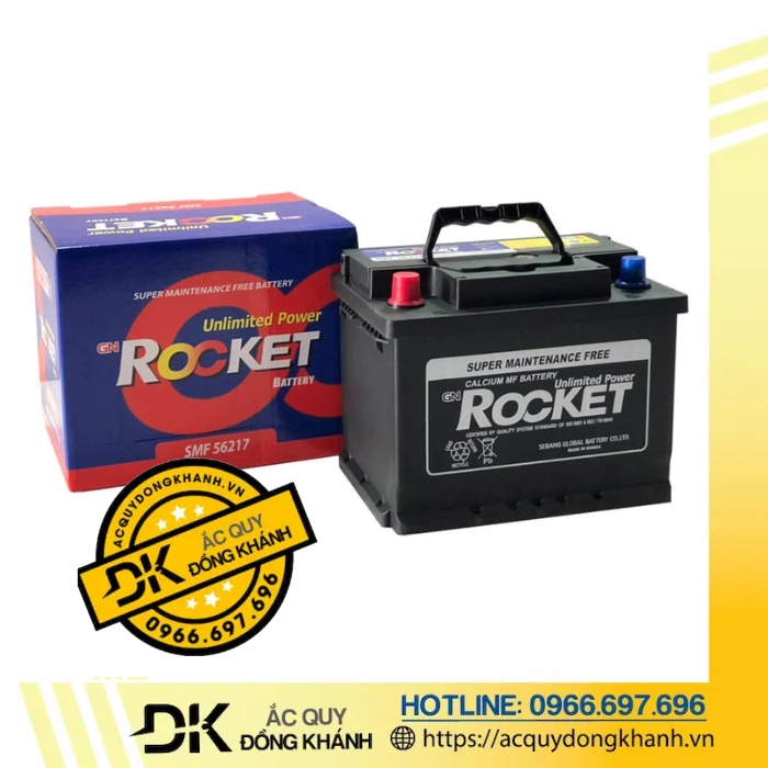 Ắc Quy ROCKET SMF 56217 12V 62AH Ắc Quy ROCKET SMF 56217 12V 62AH