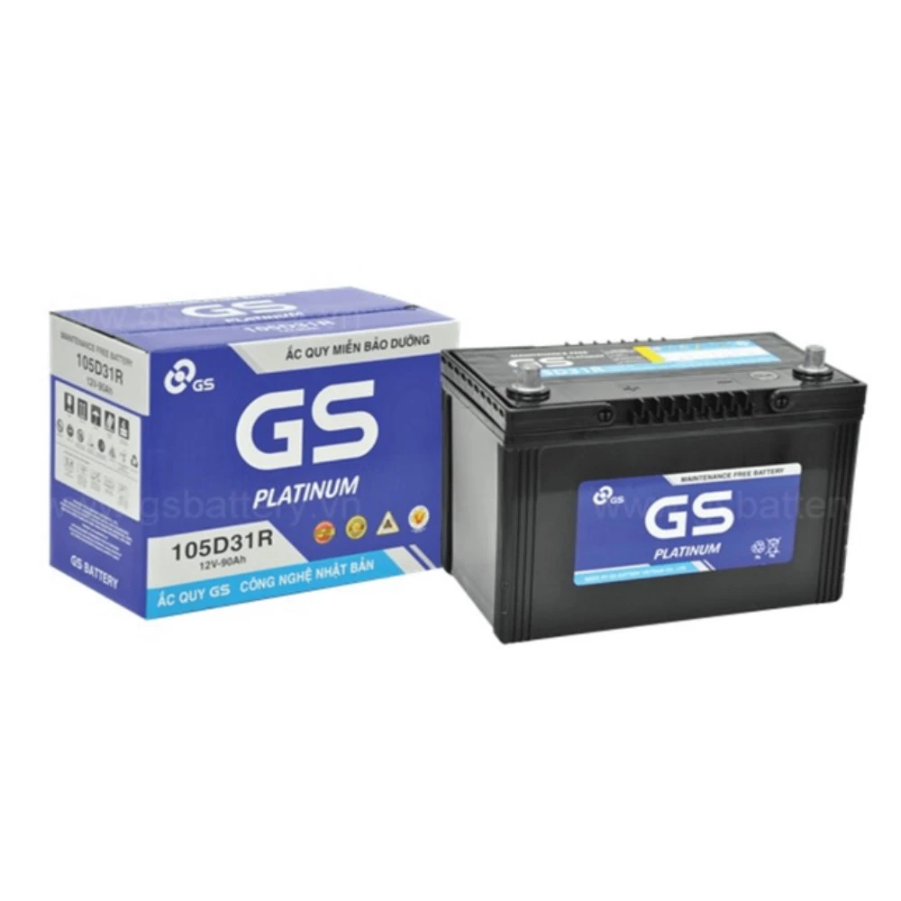 Ưu điểm vượt trội của ắc quy GS MF 105D31R 12V 90Ah