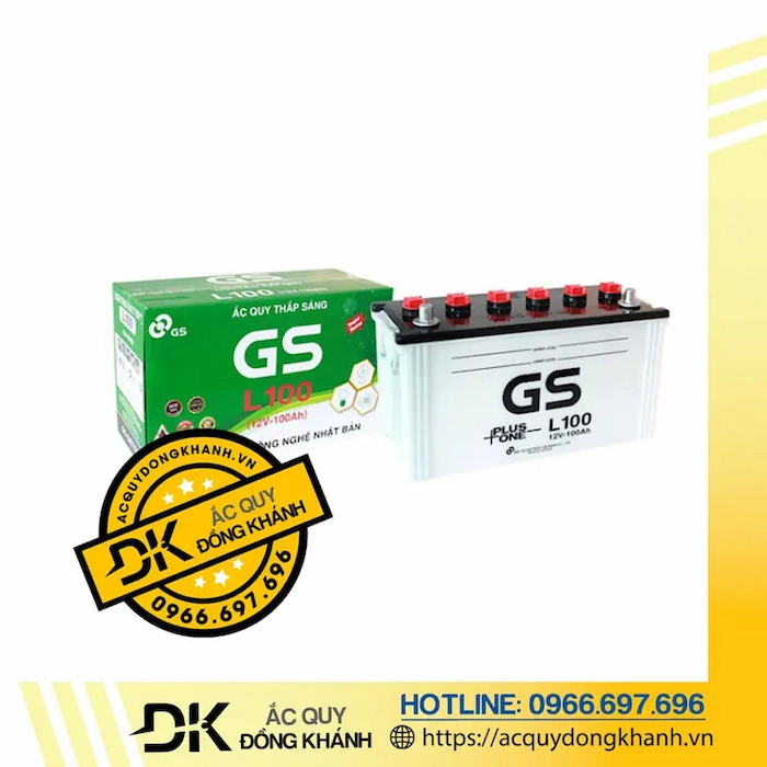 Ắc Quy GS 100Ah L100 12V Ắc Quy GS 100Ah L100 12V