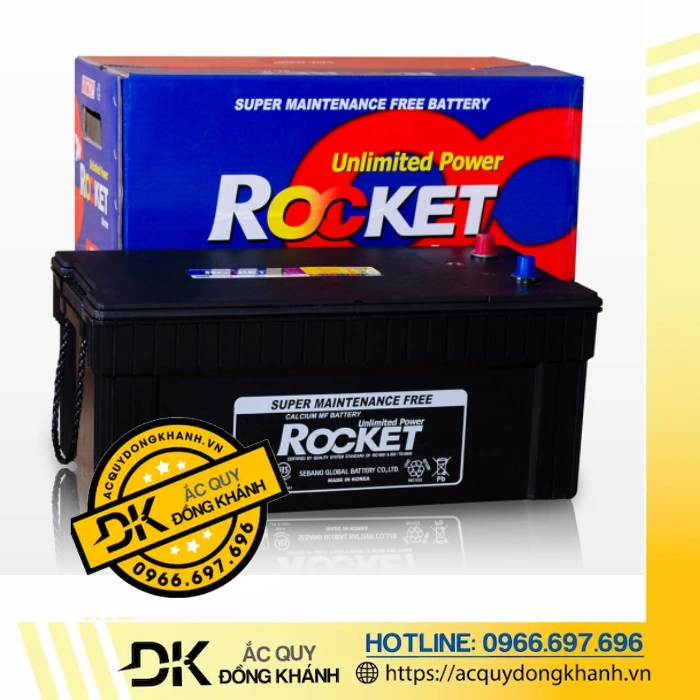 Bình Ắc Quy Rocket 200AH 12V SMF N200 Bình Ắc Quy Rocket 200AH 12V SMF N200