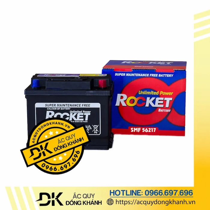 Ắc Quy ROCKET SMF 56217 12V 62AH Ắc Quy ROCKET SMF 56217 12V 62AH