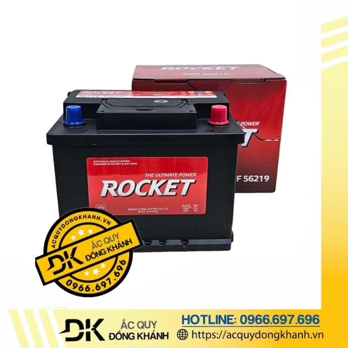 Ắc Quy ROCKET SMF 56219 12V 62AH Ắc Quy ROCKET SMF 56219 12V 62AH