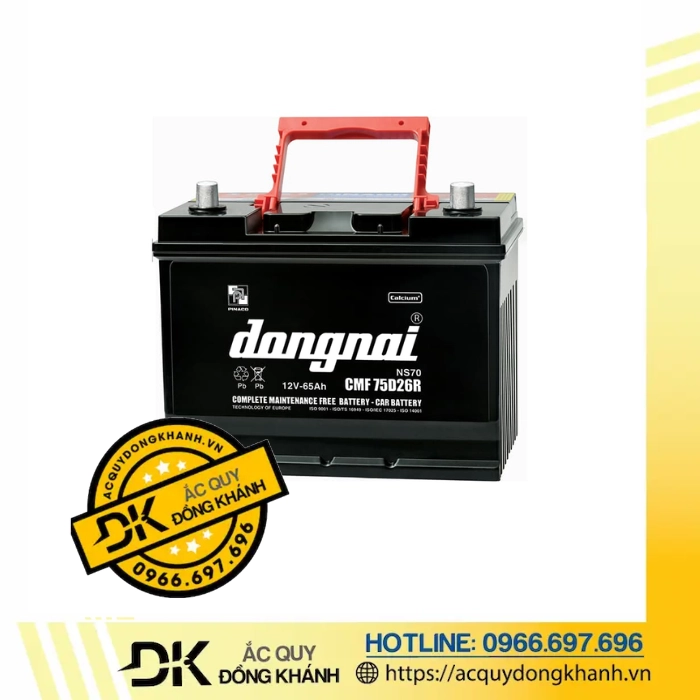 Ắc Quy Đồng Nai CMF 75D26R 12V 65AH