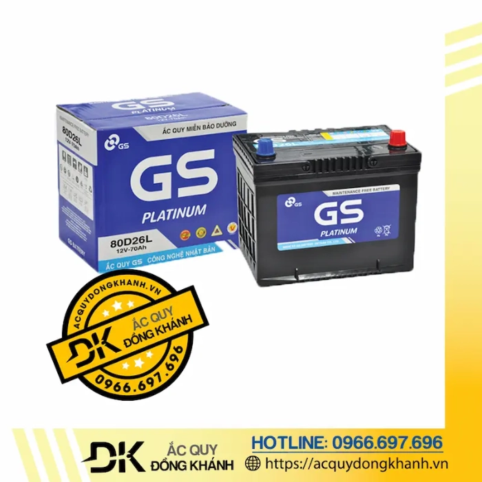 Một số lưu ý khi sử dụng bình ắc quy GS 70Ah khô