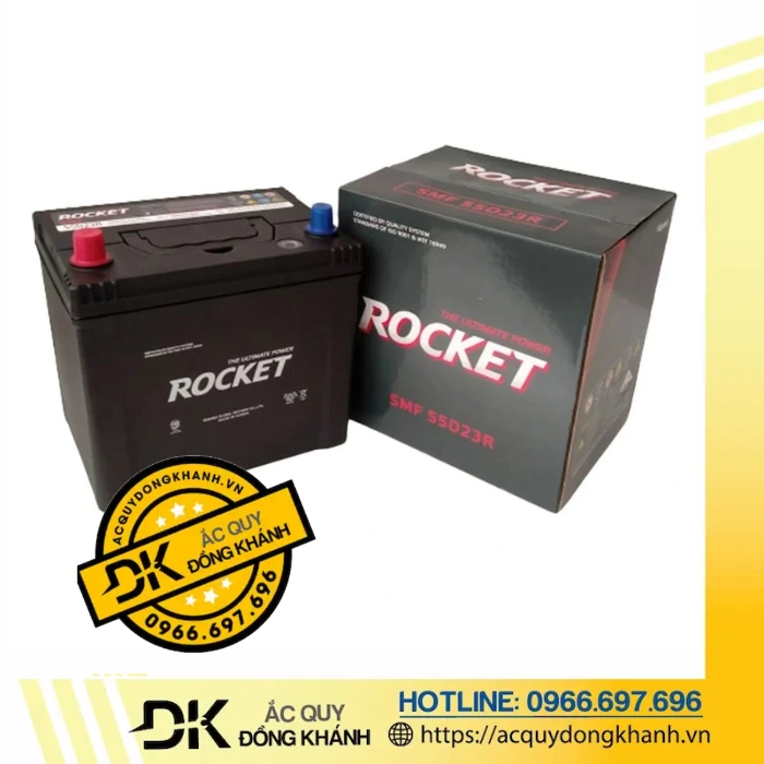 Ắc Quy ROCKET SMF 55D23R 12V 60AH Ắc Quy ROCKET SMF 55D23R 12V 60AH