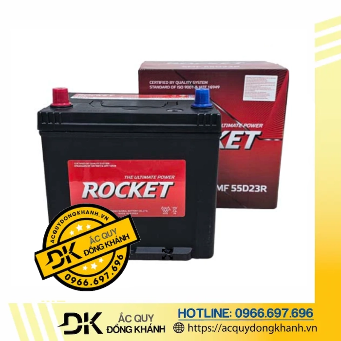 Ắc Quy ROCKET SMF 55D23R 12V 60AH Ắc Quy ROCKET SMF 55D23R 12V 60AH