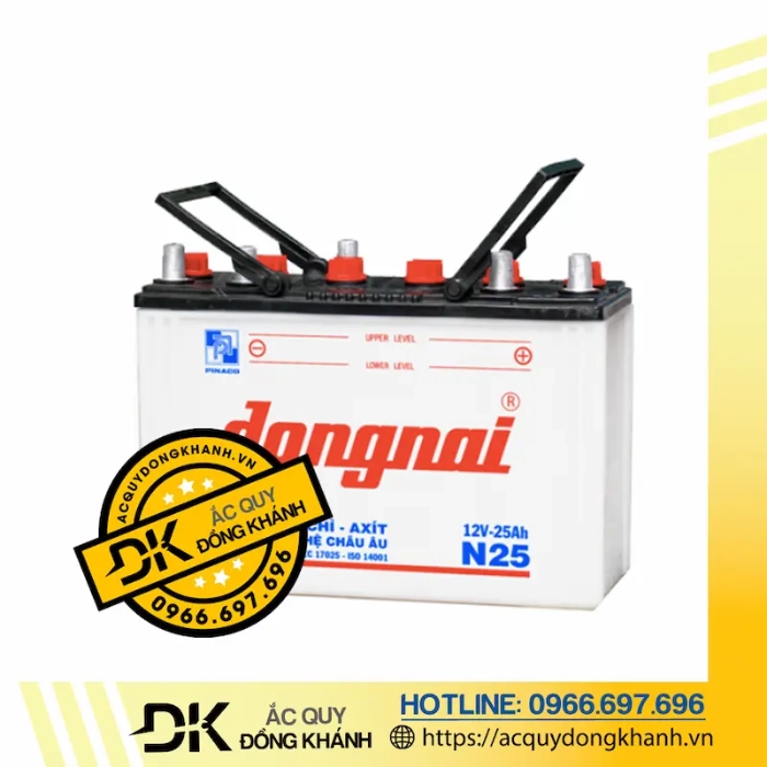 Bình Ắc Quy Đồng Nai 12V-25Ah | N25