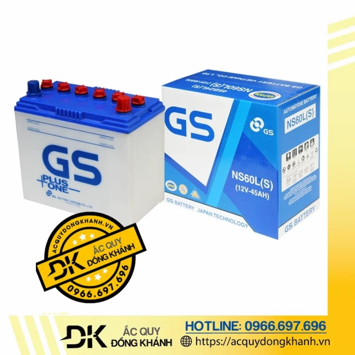Ắc Quy GS NS60LS 12V 45Ah Ắc Quy GS NS60LS 12V 45Ah