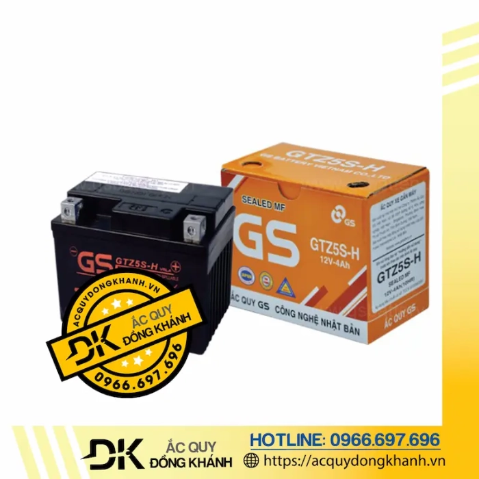 Giá Ắc Quy GS GTZ5S-H MF 12V - 4Ah