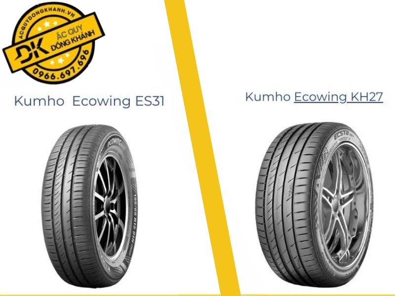 Kumho Ecowing ES31 và Kumho Ecowing KH27