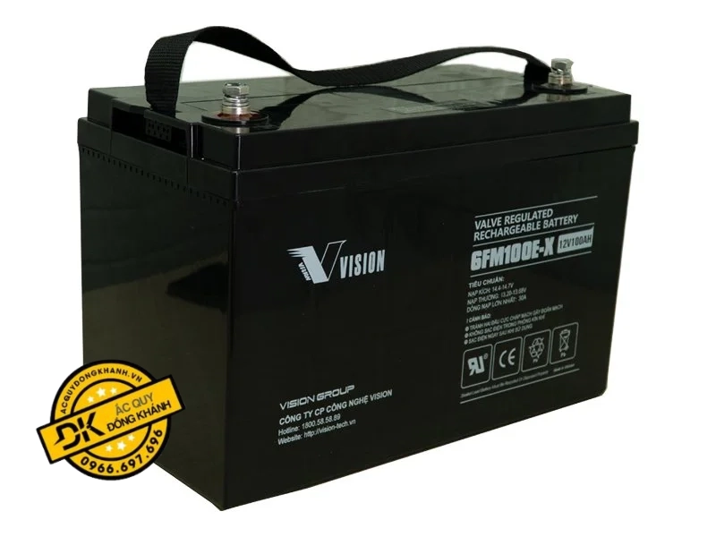 Bình ắc quy Vision 12V 100Ah 6FM100E-X