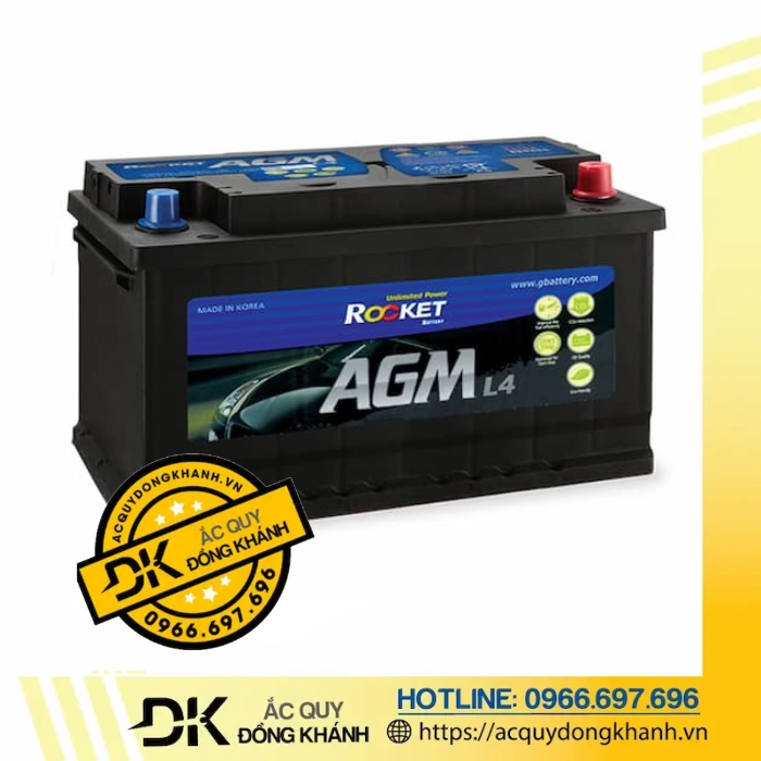 Ắc Quy ROCKET AGM L4 12V 80AH
