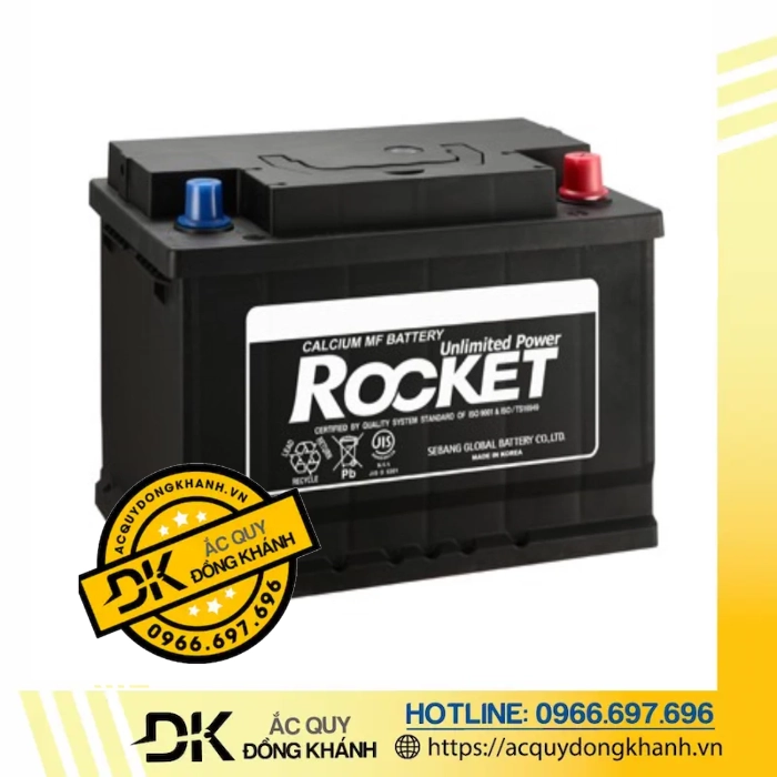 Ắc Quy ROCKET SMF 56219 12V 62AH Ắc Quy ROCKET SMF 56219 12V 62AH