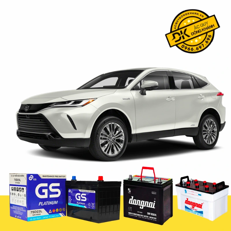 thông số kỹ thuật ắc quy xe toyota 