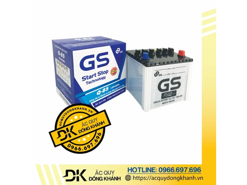 Thông số kỹ thuật chi tiết của ắc quy GS Q85 MF