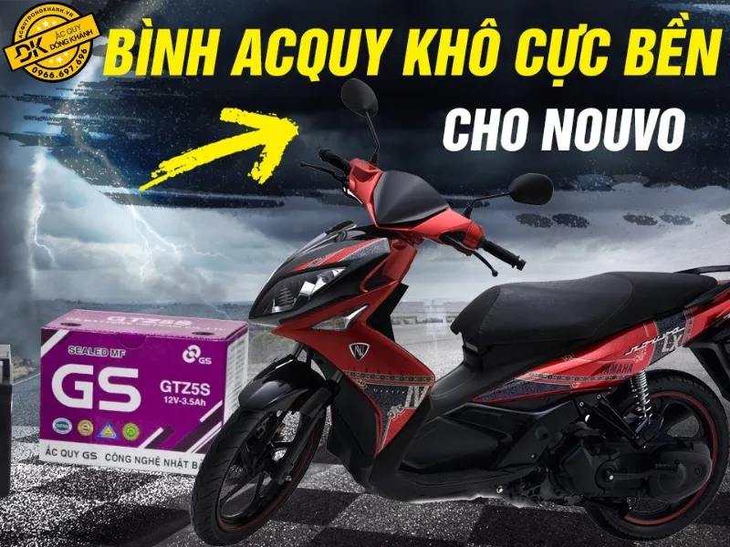 ắc quy nouvo có 2 loại là ắc quy khô và ắc quy ướt
