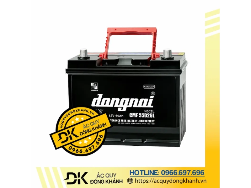 Danh sách dòng xe tương thích với bình ắc quy Đồng Nai 12V 60Ah