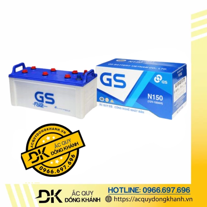 Bình Ắc Quy GS 150Ah 12V N150 Bình Ắc Quy GS 150Ah 12V N150