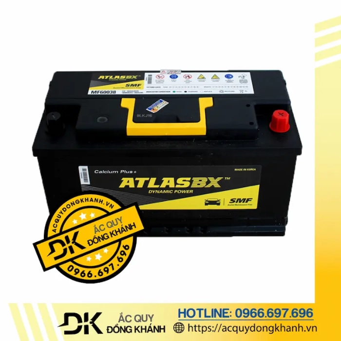 Thông số kỹ thuật của bình ắc quy Atlas 12V 100Ah