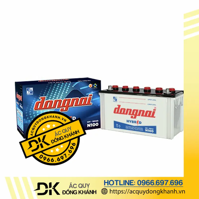 Bình Ắc quy Đồng Nai 12V-100AH - N100 