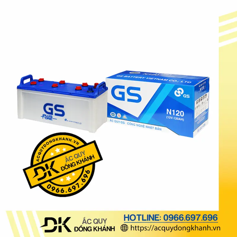 Bình Ắc Quy GS 12V 120Ah  - N120