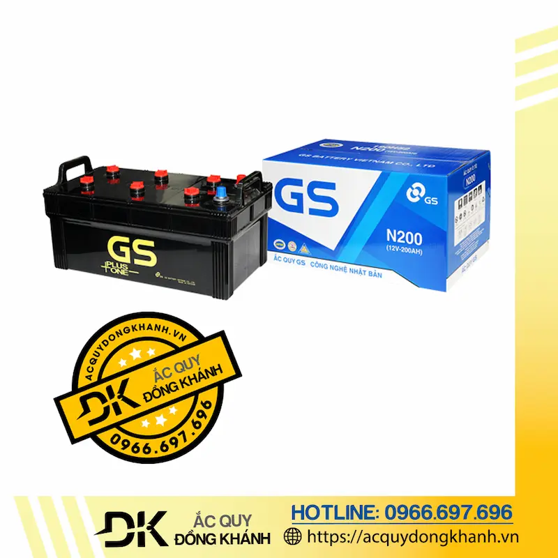 Bình Ắc Quy GS 200Ah 12V - N200