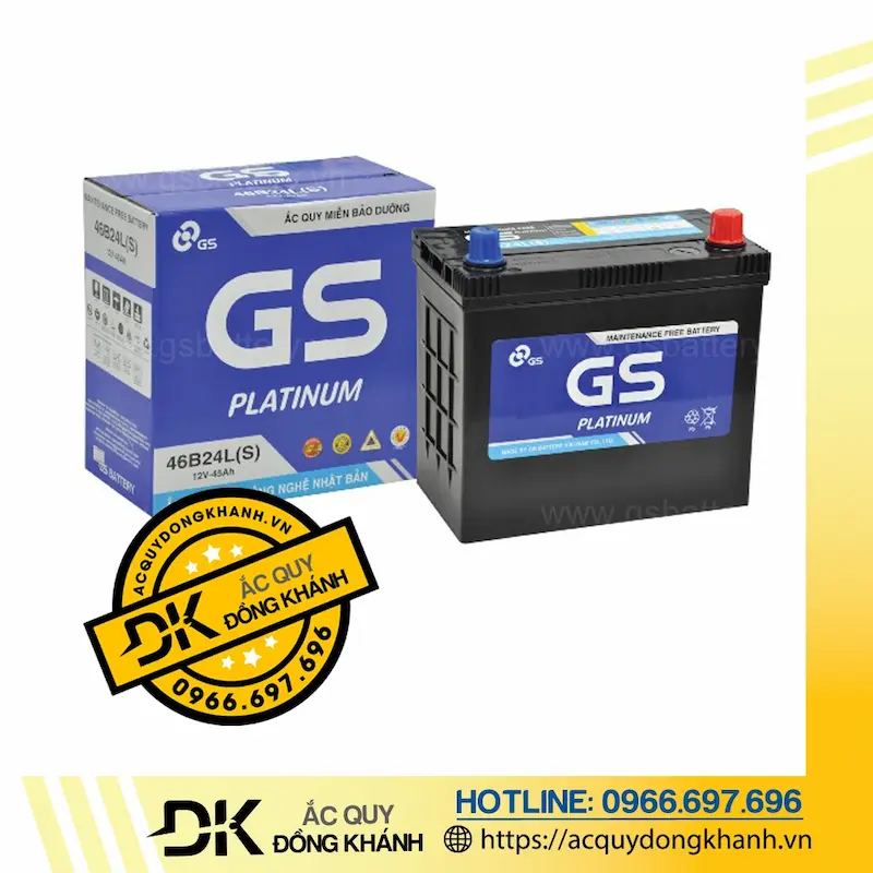 Ắc Quy GS MF 46B24LS 12V - 45Ah