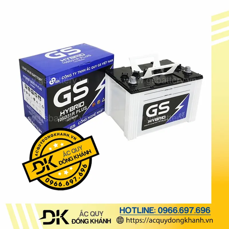Ắc quy GS 105D31R - HYBRID 12V - 90Ah