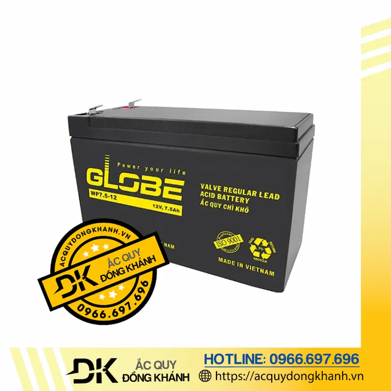 Ắc Quy GLOBE WP7,2-12 12V - 7,2Ah