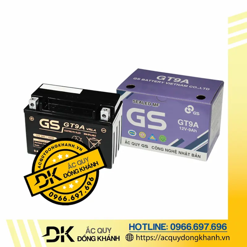 Ắc Quy GS 12V 9Ah - MF GT9A