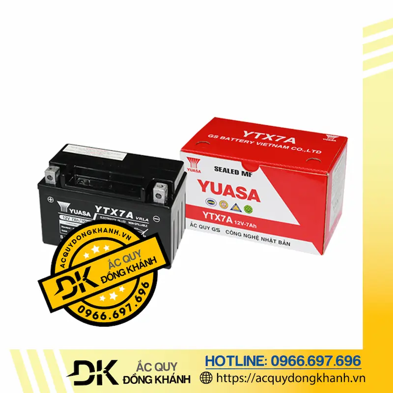 Ắc Quy GS YTX7A 12V - 7Ah