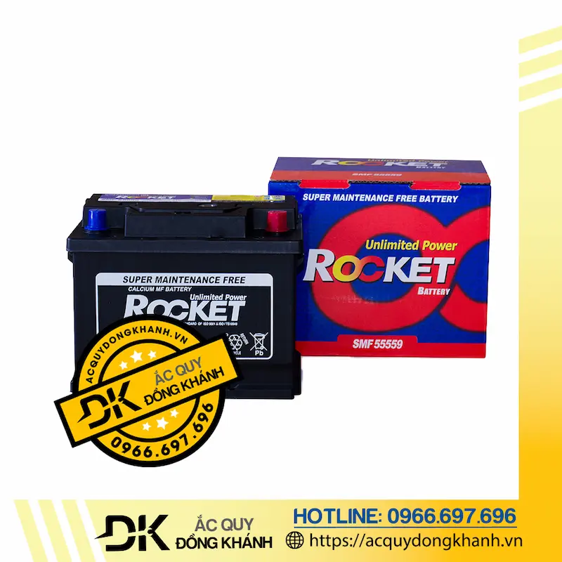 Ắc quy ROCKET SMF 55559 12V - 55AH