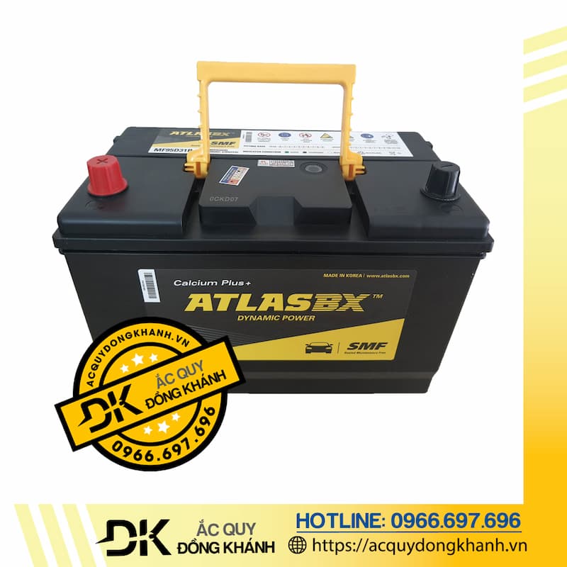 Ắc Quy Atlas MF95D31L 12V - 80AH