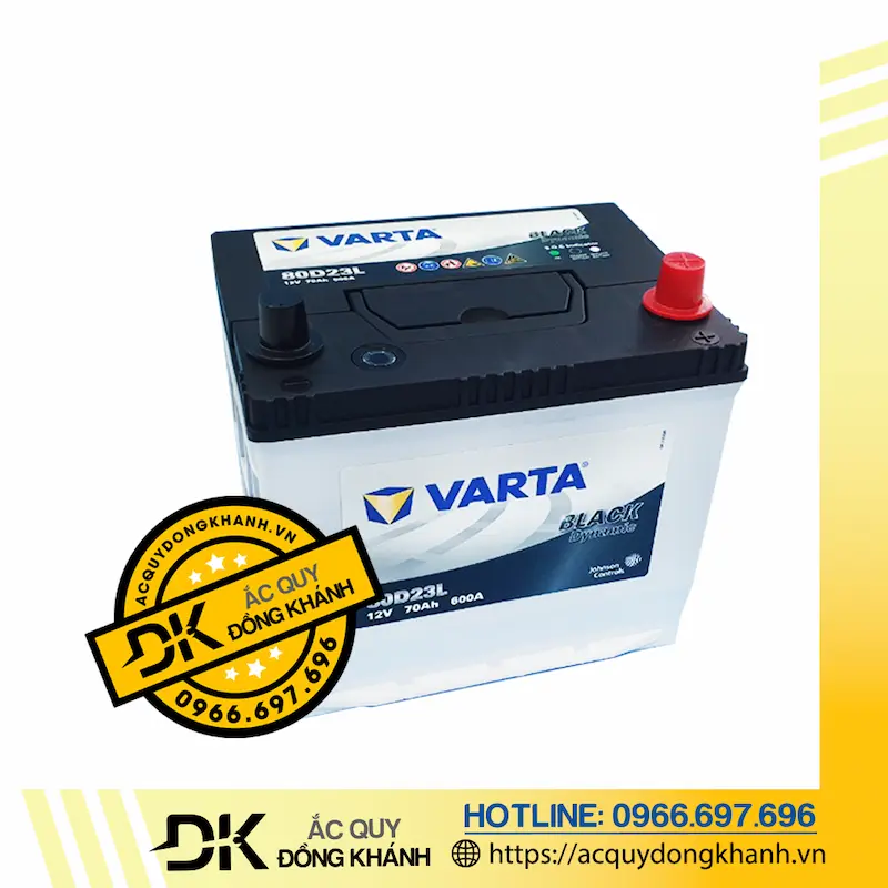 ắc quy varta 70ah 80d23l