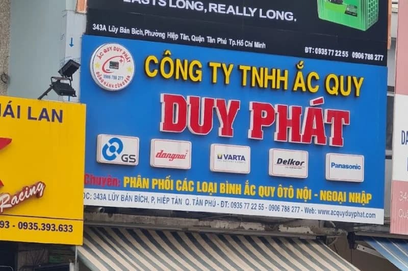 Ắc quy Duy Phát được đánh giá cao ở dịch vụ chuyên nghiệp, nhân viên nhiệt tình